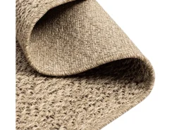 Alfombra Kansas Exterior Interior Aspecto Yute Resistente intemperie liso - Naturaleza - 120 x 170 cm