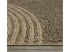 Alfombra Kansas Exterior Interior Aspecto Yute diseño Resistente intemperie - Naturaleza - 60 x 90 cm