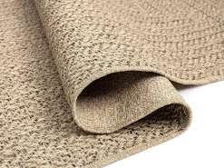 Alfombra Kansas Exterior Interior Aspecto Yute Resistente intemperie liso - Naturaleza - 140 x 200 cm
