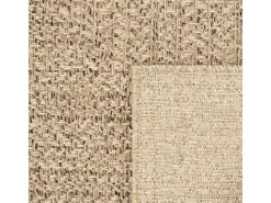 Alfombra Kansas Exterior Interior Aspecto Yute Resistente intemperie liso - Naturaleza - 140 x 200 cm