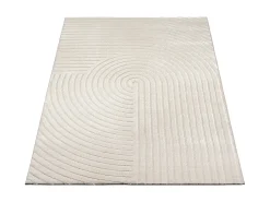 Alfombra Knight 3D Brillante Moderno, Beige, 200 x 290 cm