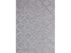 Alfombra Knight 3D Brillante Marroquí Diseño, Gris, 80 x 300 cm