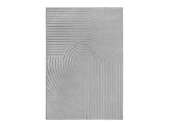 Alfombra Knight 3D Brillante Moderno, Gris, 240 x 340 cm