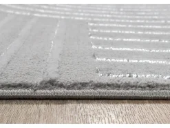 Alfombra Knight 3D Brillante Moderno, Gris, 240 x 340 cm