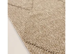 Alfombra Kos exterior moderna rombos, Naturaleza, 120 x 160 cm