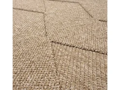 Alfombra Kos exterior moderna rombos, Naturaleza, 80 x 250 cm