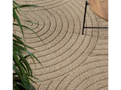 Alfombra Kos exterior moderna arcos, Naturaleza, 80 x 150 cm