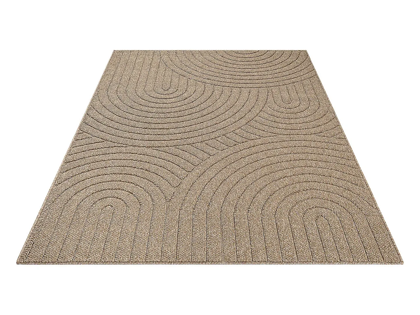 Alfombra Kos exterior moderna arcos, Naturaleza, 80 x 250 cm