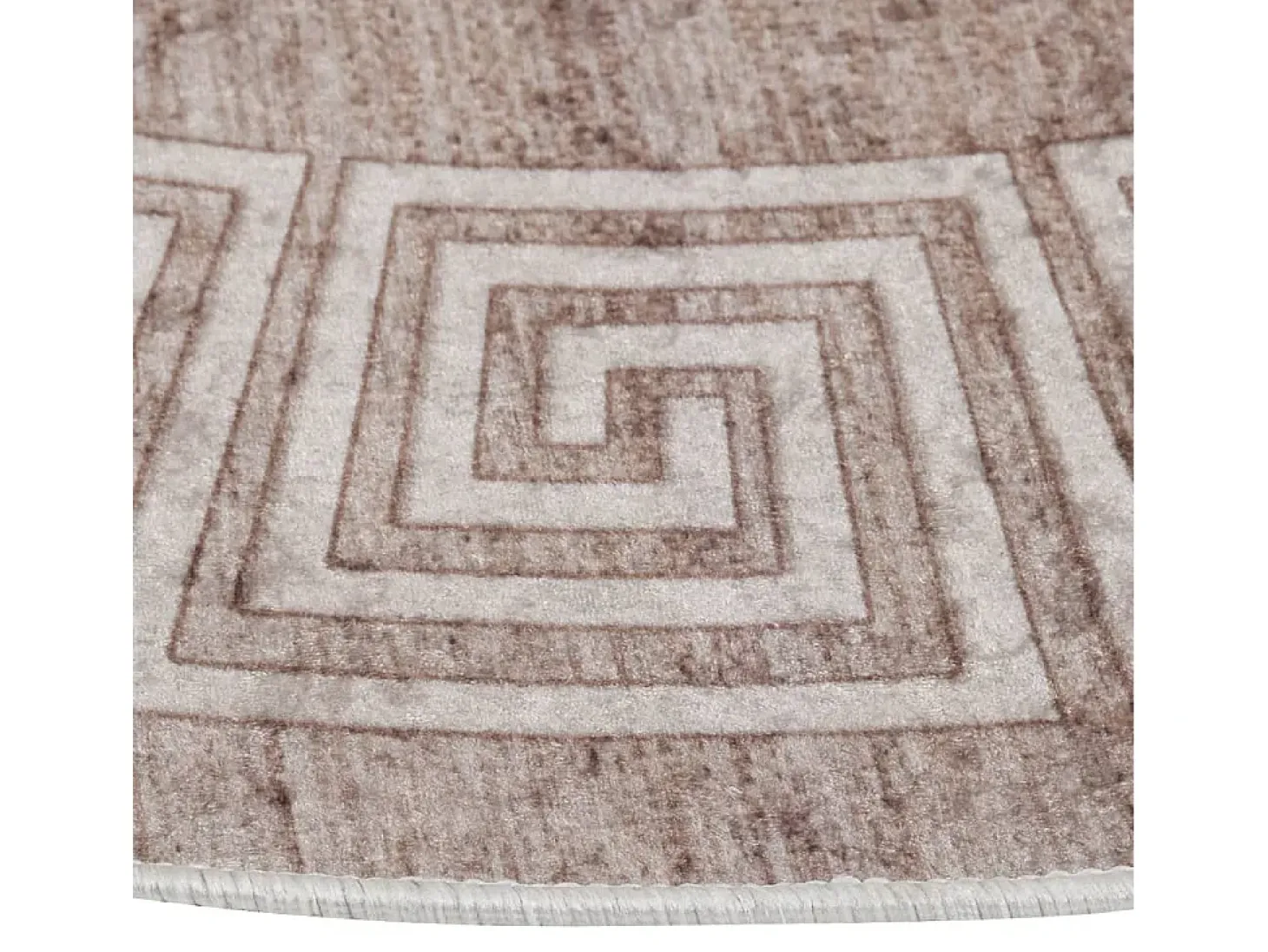 Alfombra lavable antideslizante beige 120 cm ES52854