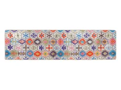 Alfombra lavable antideslizante multicolor 80x300 cm