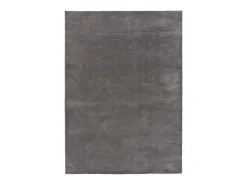 Alfombra lavable antideslizante - liso - antracita - 140 x 200 cm - LOFT