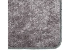 Alfombra lavable antideslizante gris 160x230 cm