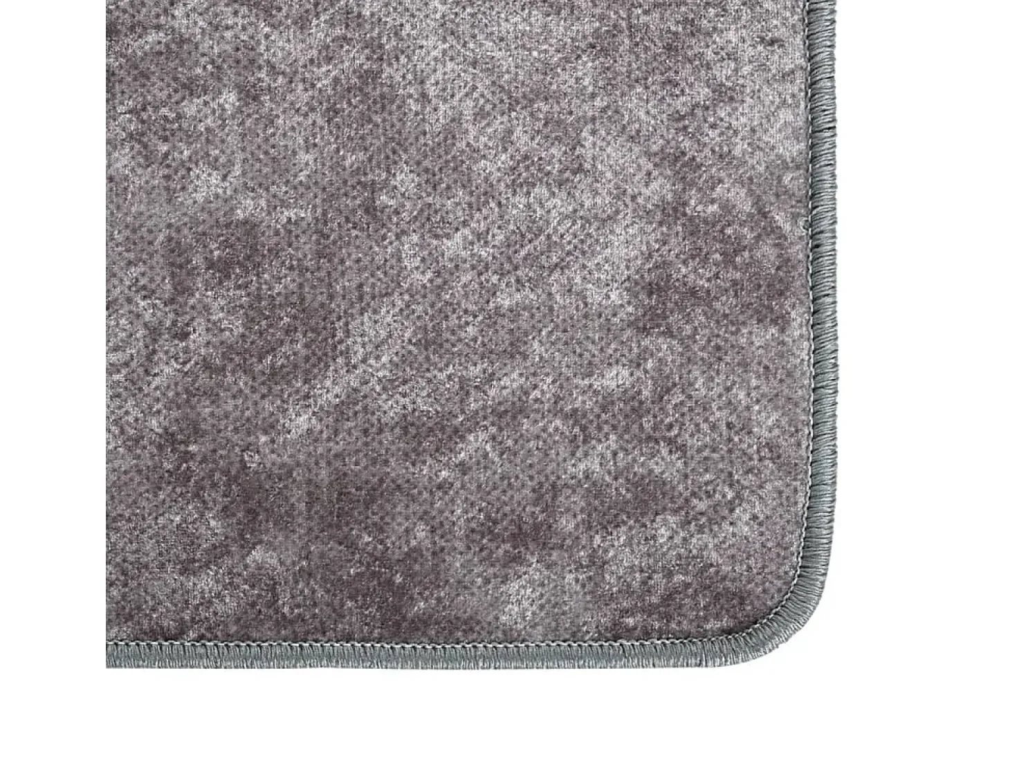 Alfombra lavable antideslizante gris 160x230 cm