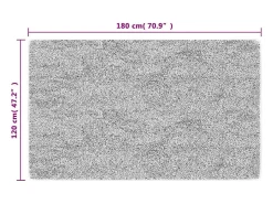 Alfombra lavable antideslizante 120x180 cm negra y dorada