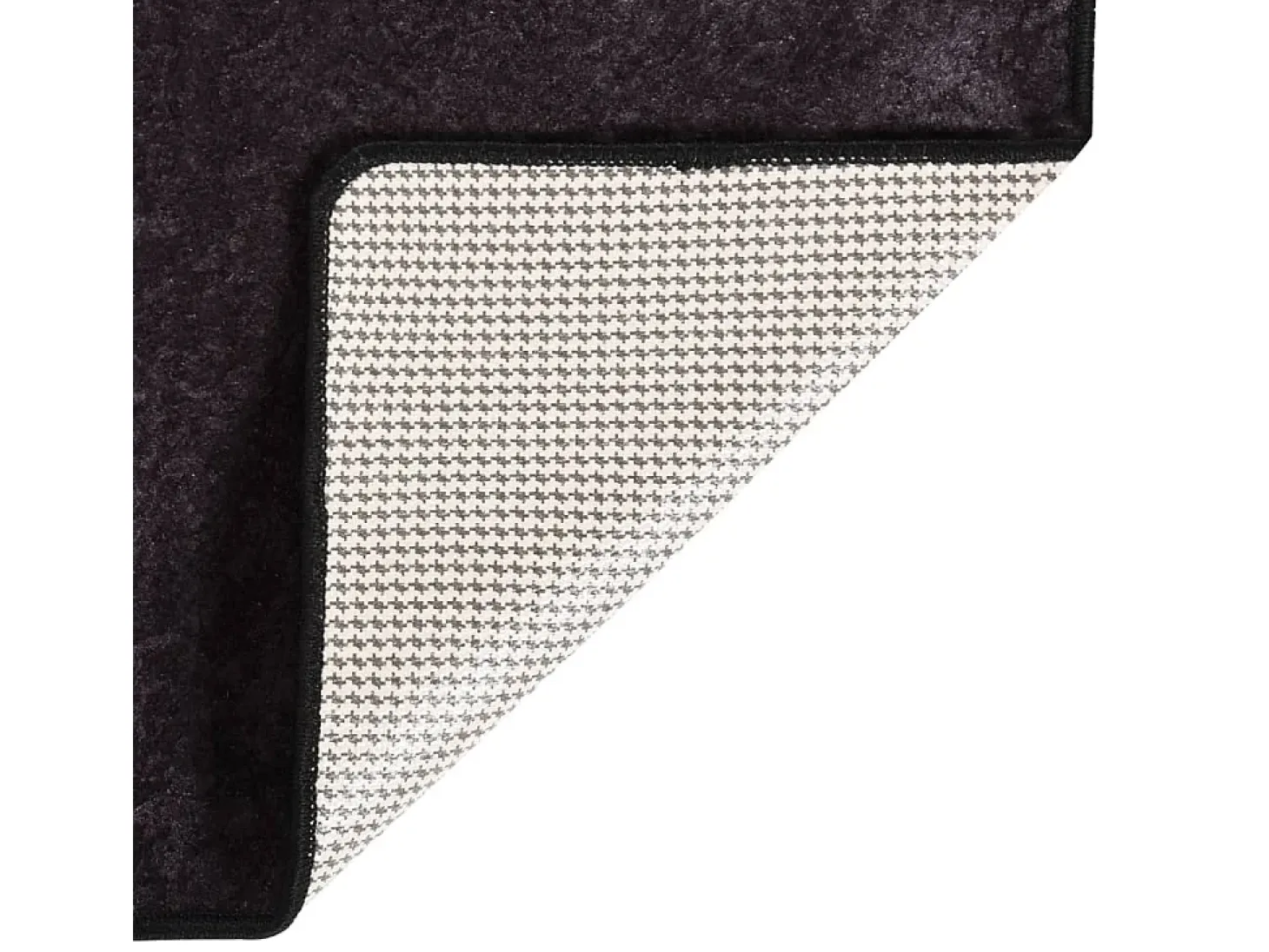 Alfombra lavable antideslizante gris antracita 160x230 cm