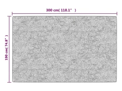 Alfombra lavable antideslizante negro y dorado 190x300 cm