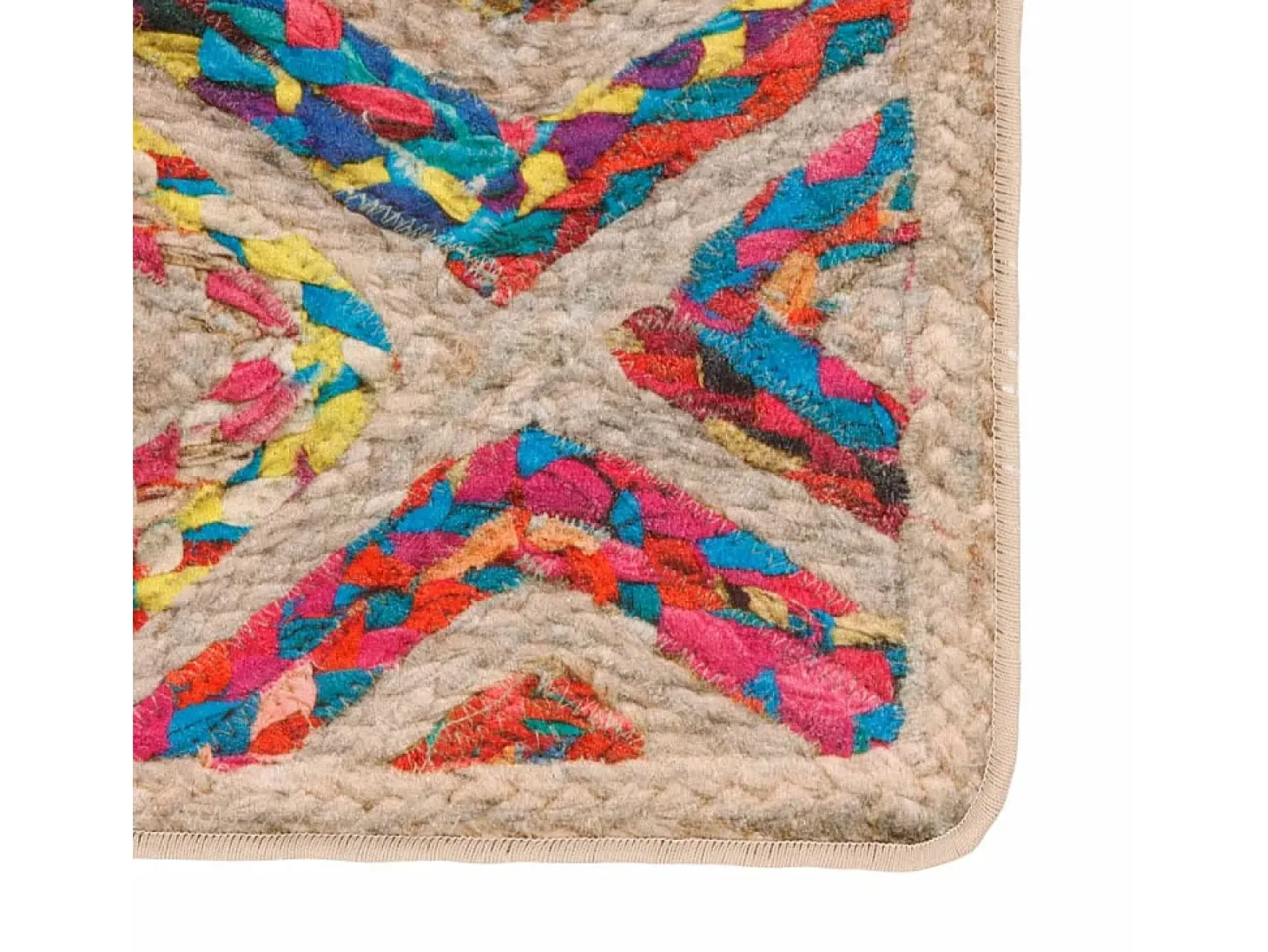 Alfombra lavable antideslizante multicolor 190x300 cm