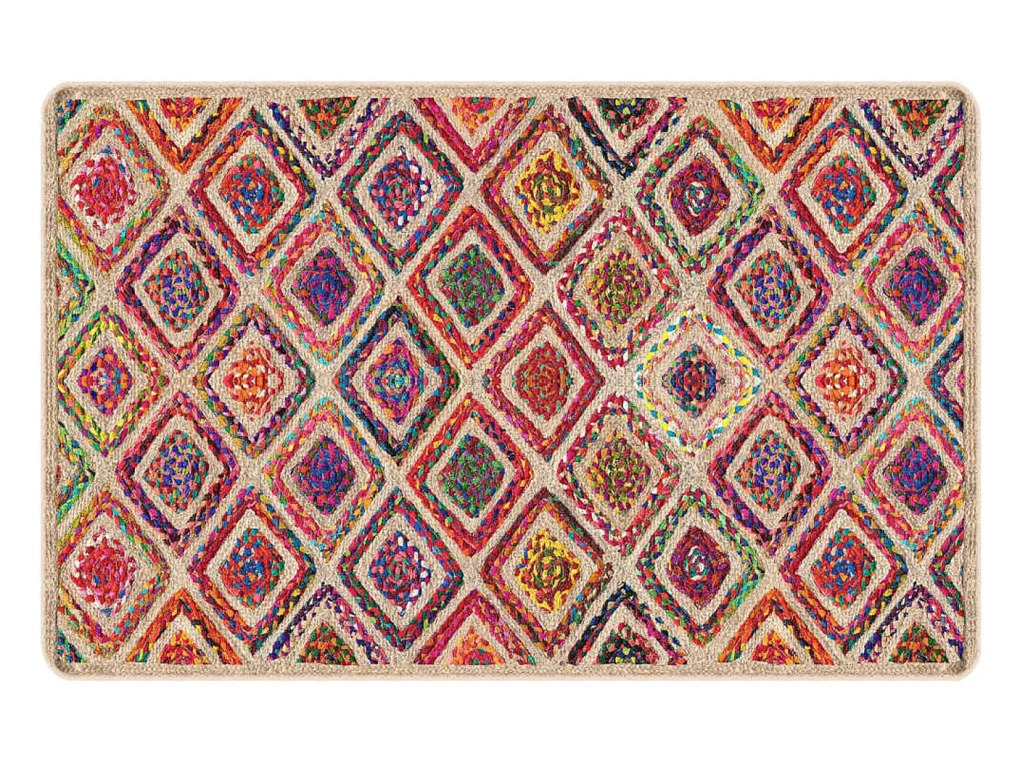 Alfombra lavable antideslizante multicolor 190x300 cm