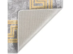 Alfombra lavable antideslizante gris 160x230 cm ES65222