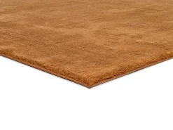 Alfombra lavable antideslizante - liso - cobre - 160 x 230 cm - LOFT