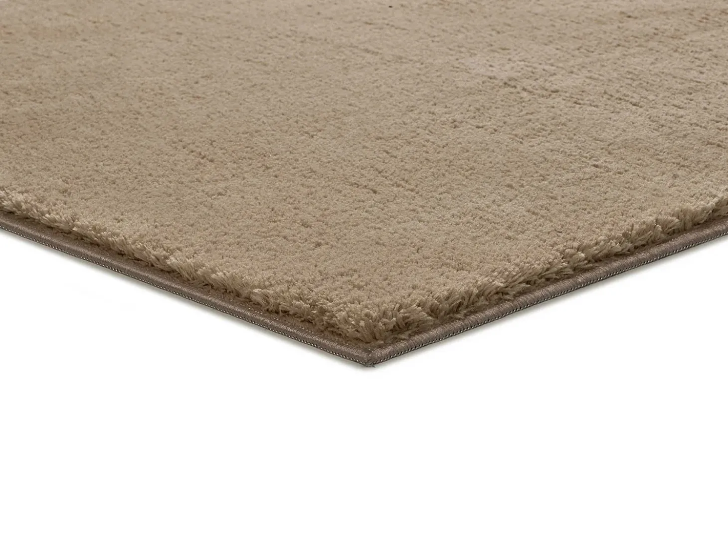 Alfombra lavable antideslizante - liso - beige - 160 x 230 cm - LOFT