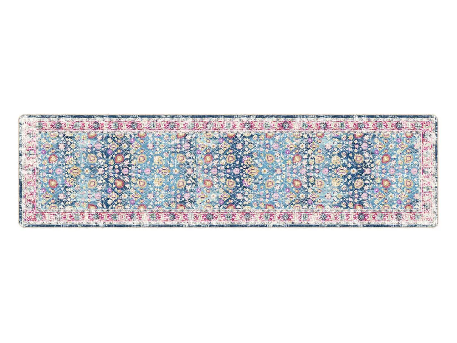 Alfombra lavable antideslizante multicolor 80x300 cm