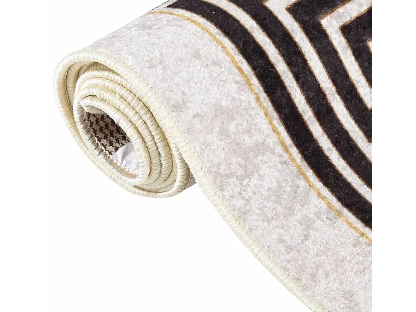 Alfombra lavable antideslizante beige claro 80x300 cm ES16825