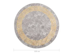 Alfombra lavable antideslizante gris φ120 cm ES35392