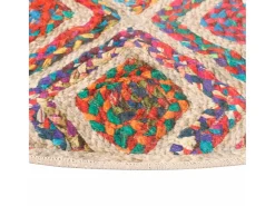 Alfombra lavable antideslizante multicolor Ø 120 cm