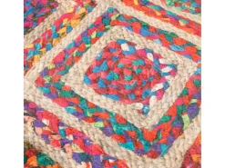 Alfombra lavable antideslizante multicolor Ø 120 cm