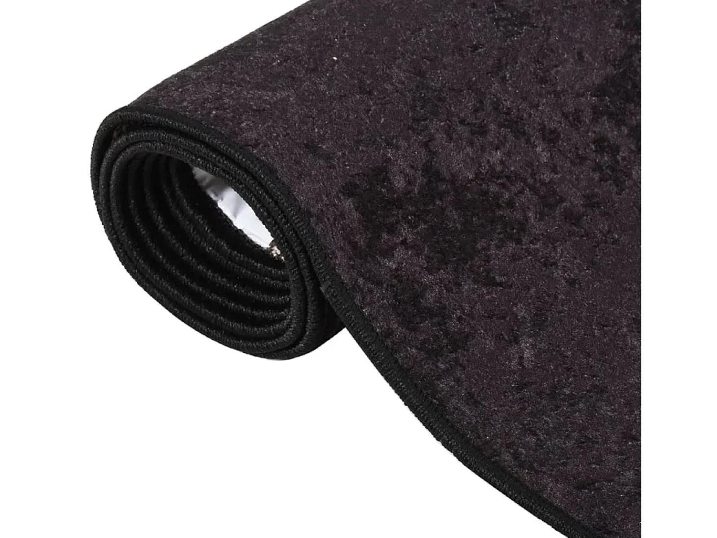 Alfombra lavable antideslizante gris antracita 190x300 cm ES46724