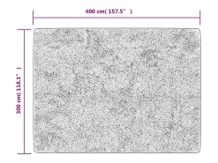 Alfombra lavable antideslizante negro y dorado 400x300 cm