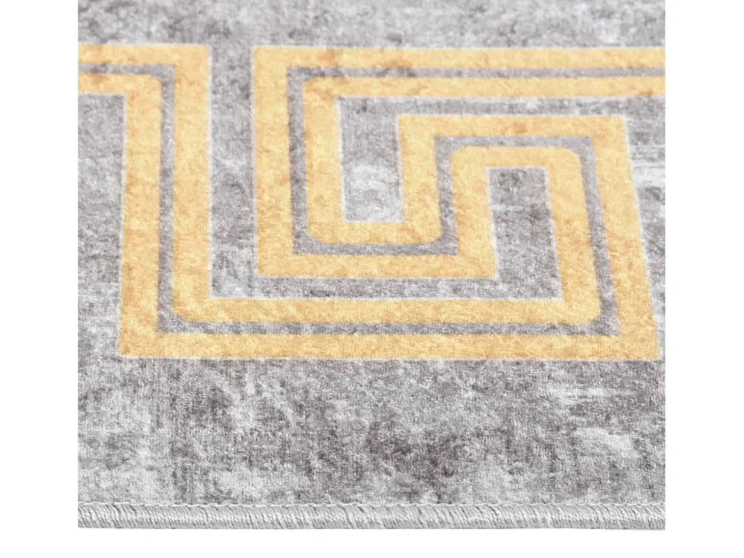 Alfombra lavable antideslizante gris 120x180 cm