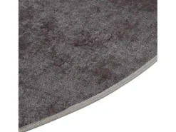 Alfombra lavable antideslizante gris Ø 200 cm ES33686