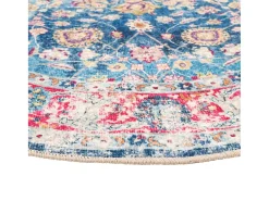 Alfombra lavable antideslizante multicolor Ø 120 cm ES14141