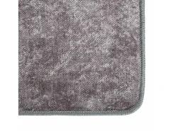 Alfombra lavable antideslizante gris 190x300 cm