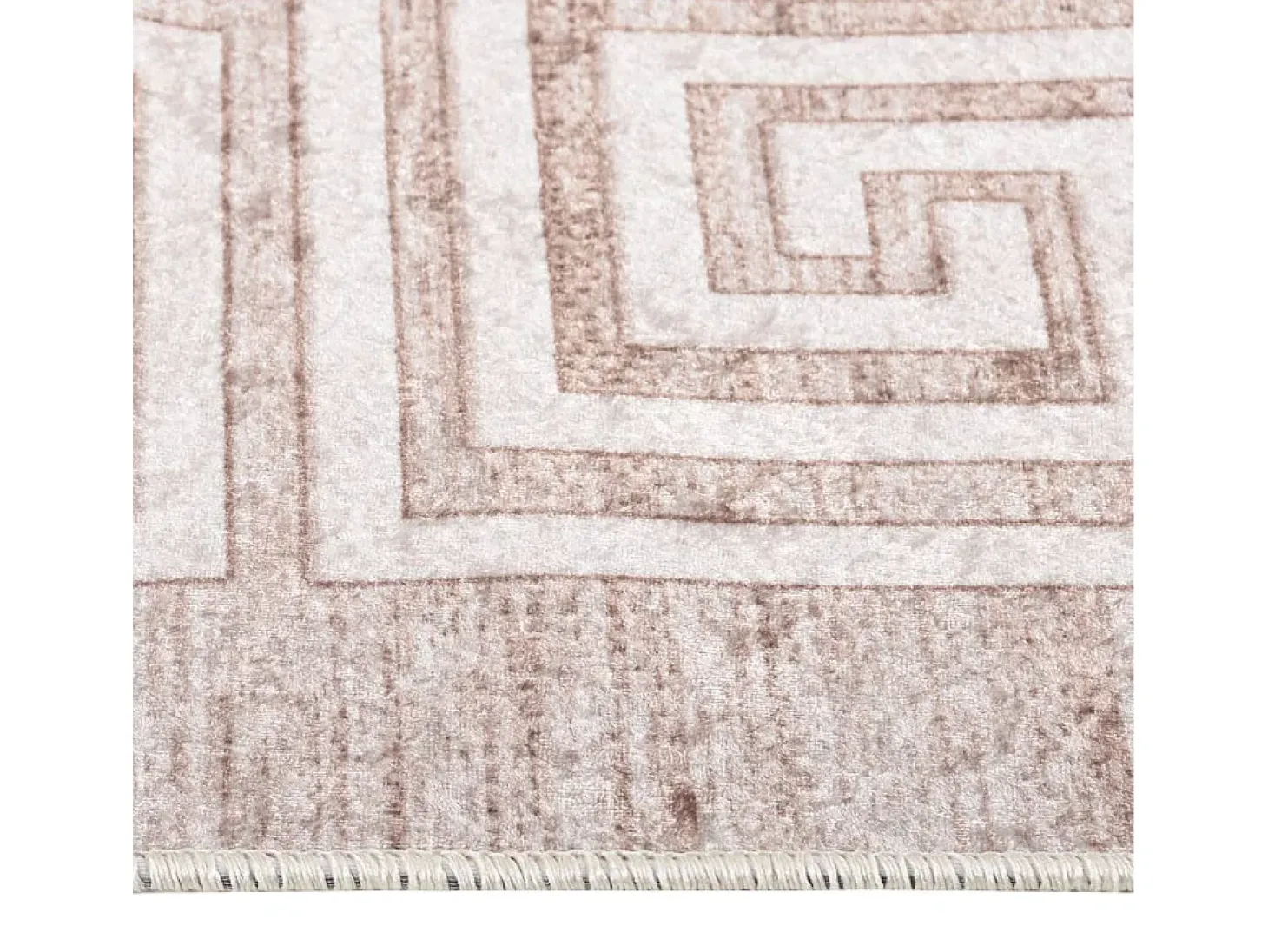 Alfombra lavable antideslizante beige 190x300 cm