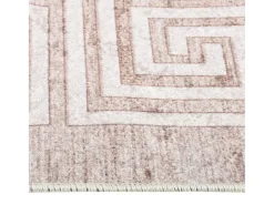 Alfombra lavable antideslizante beige 160x230 cm ES64896