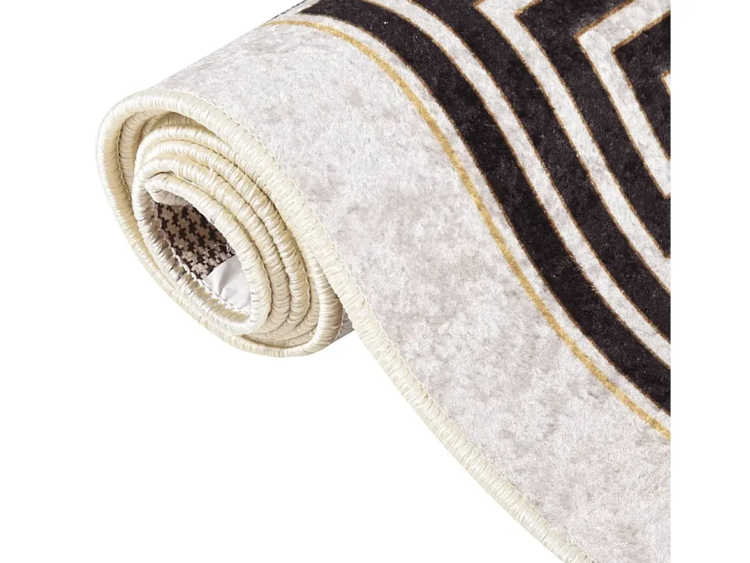 Alfombra lavable antideslizante beige claro 80x150 cm
