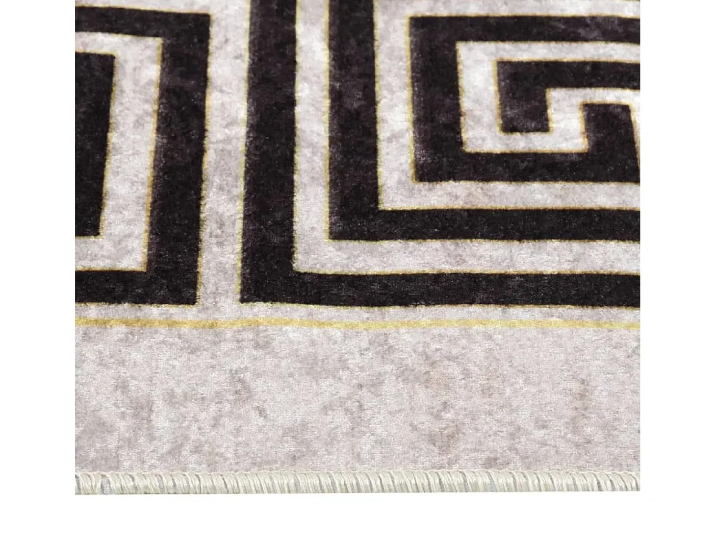 Alfombra lavable antideslizante beige claro 80x150 cm