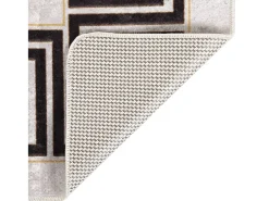 Alfombra lavable antideslizante beige claro 80x150 cm