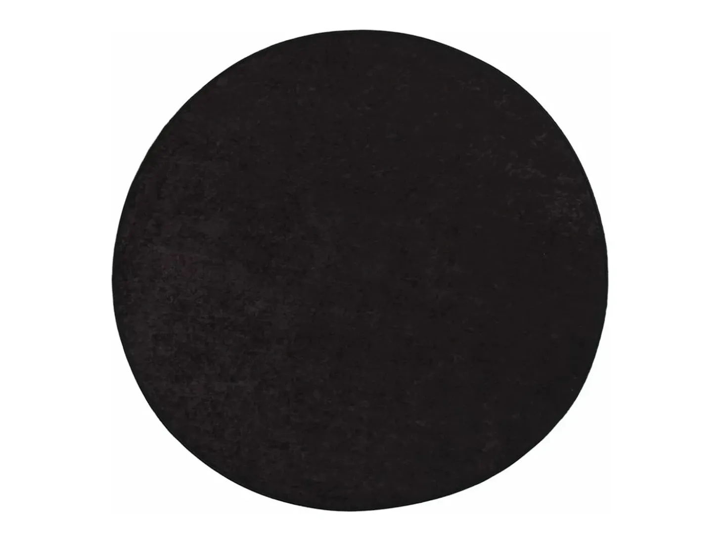 Alfombra lavable antideslizante gris antracita Ø 200 cm