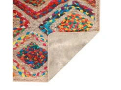 Alfombra lavable antideslizante multicolor 80x150 cm