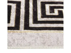 Alfombra lavable antideslizante beige claro 80x150 cm ES96259