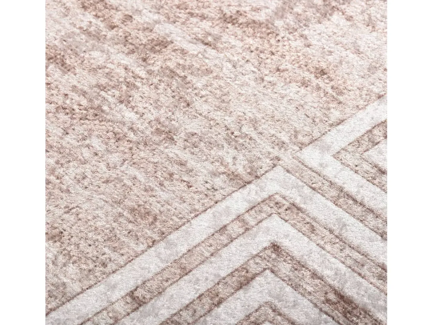 Alfombra lavable antideslizante beige 80x300 cm