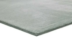 Alfombra lavable antideslizante - liso - verde - 140 x 200 cm - LOFT