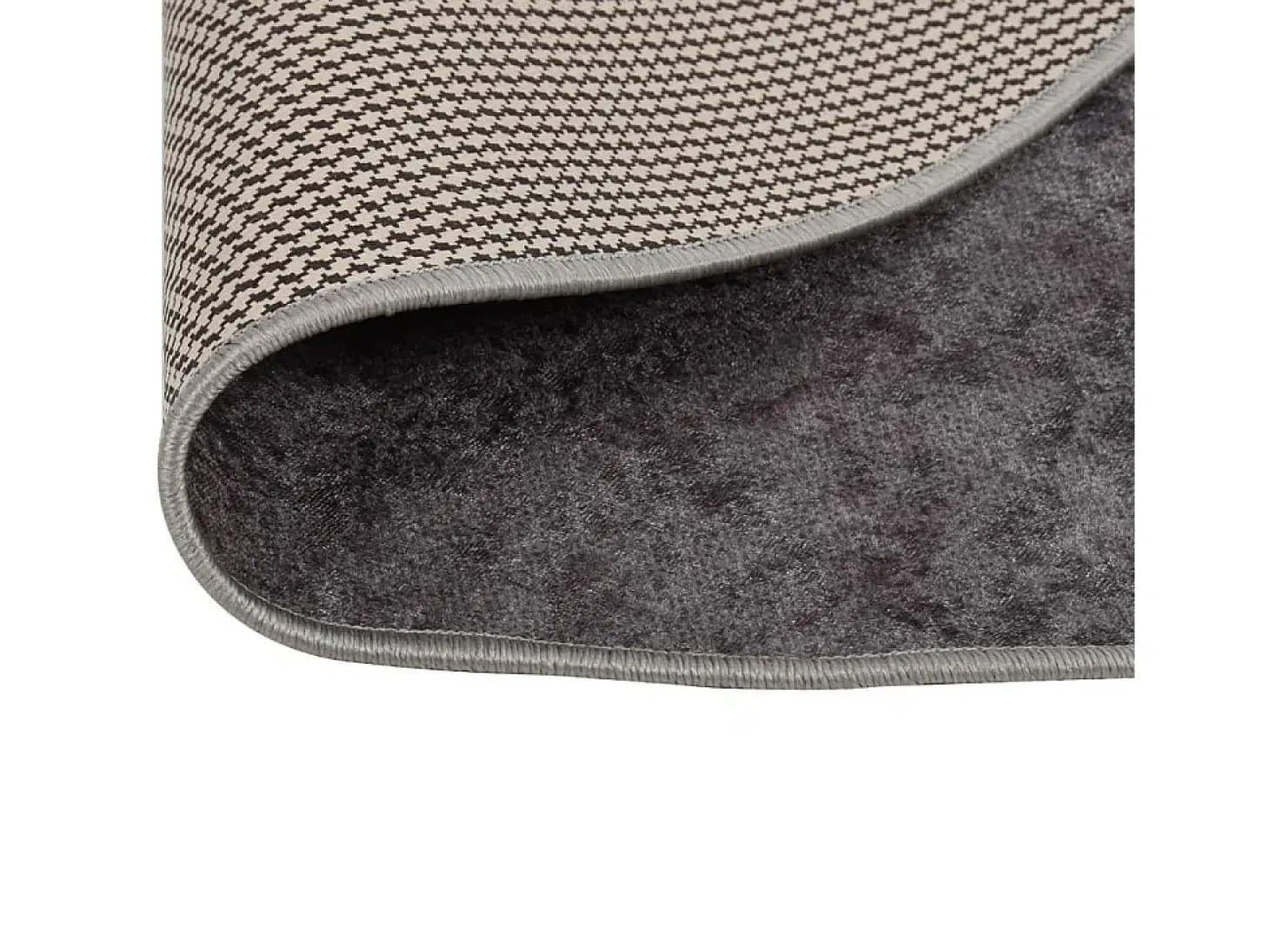 Alfombra lavable antideslizante gris φ120 cm ES36380