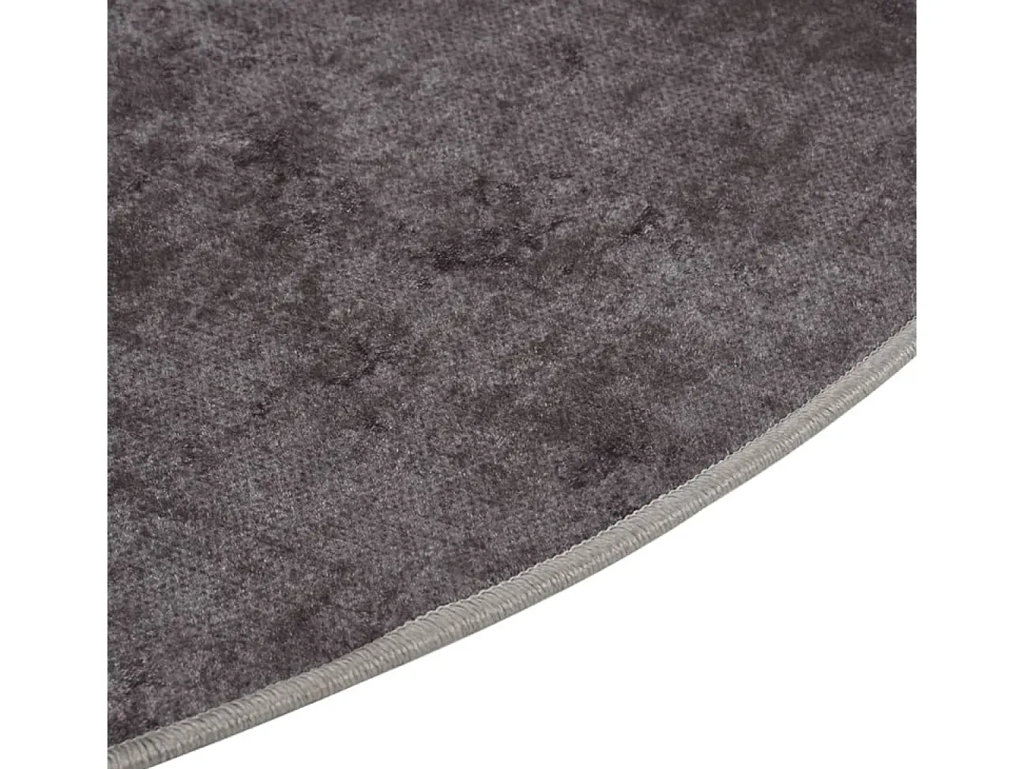 Alfombra lavable antideslizante gris φ120 cm ES36380