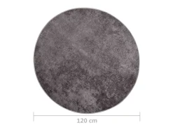 Alfombra lavable antideslizante gris φ120 cm ES36380