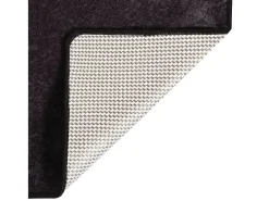 Alfombra lavable antideslizante gris antracita 80x300 cm